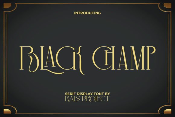 Black Champ: The Perfect Serif Font for Crafters and Creators