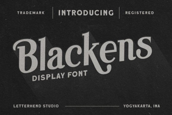 Blackens Font: Elevate Digital Campaigns with Serif Style