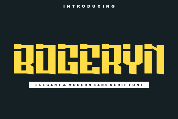 Bogeryn: A Bold and Modern Display Font for Editorial Design