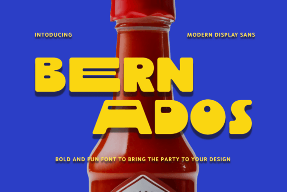 Boost Your Brand with Bernados: A Bold and Whimsical Sans Serif Font