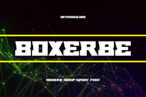 Boxerbe Font: Bold Serif Style for Handmade Labels