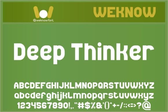 Bring Your Creations to Life with Deep Thinker Font