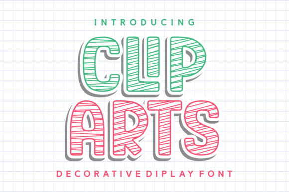 Clip Arts: A Charming Decorative Font for Creative Campaigns