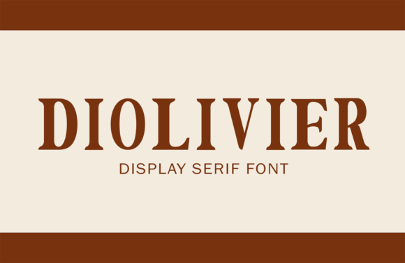 Elevate Your Web Design with Diolivier, the Elegant Serif Font