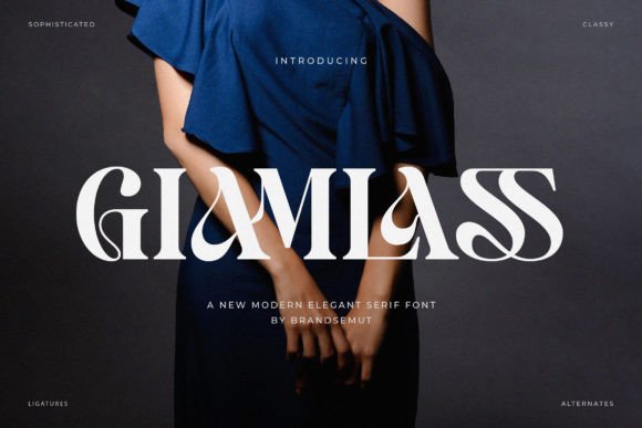 Elevate Your Web Design with Giamlass: A Modern Serif Typeface