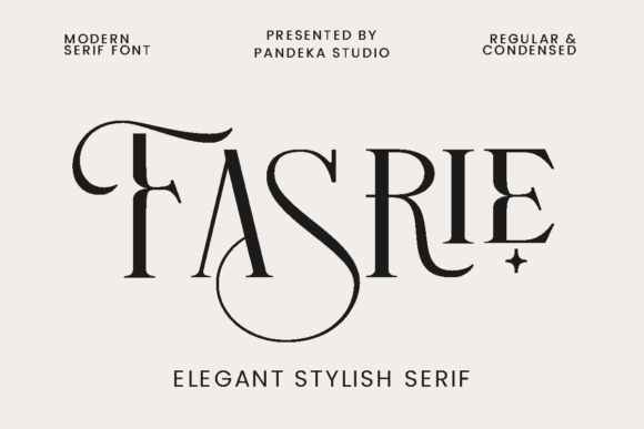 Fasrie: A Serif Font with Modern Elegance