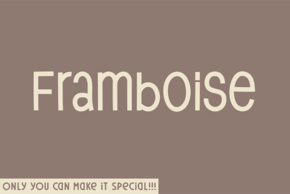Framboise Font: Elegant Sans Serif for Makers