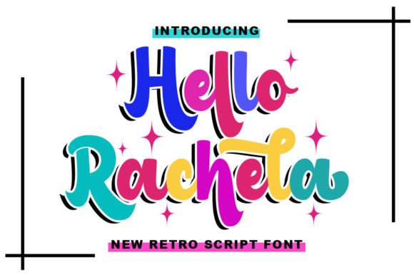 Hello Rachela Font: Retro Charm for Handmade Products