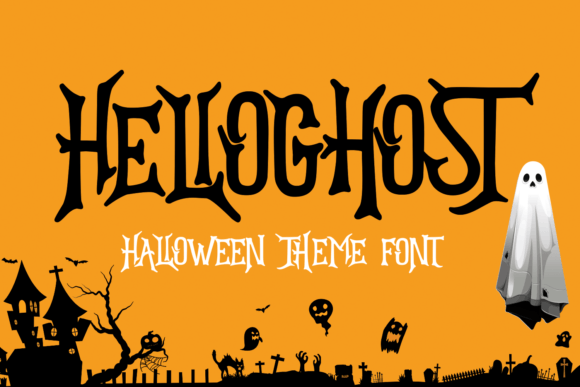 Helloghost Font: A Spooky Typeface for Editorial Design