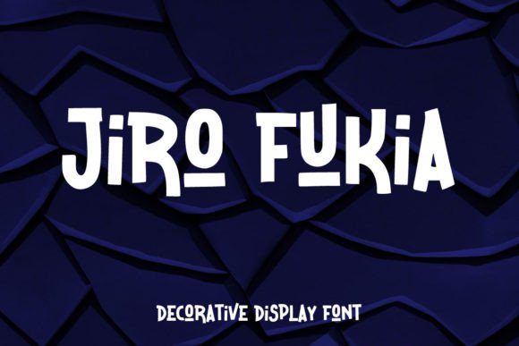 Jiro Fukia: A Vibrant Decorative Font for Creative Web Design