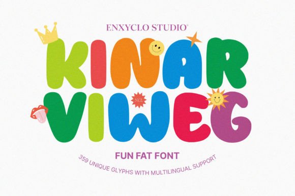 Kinar Viweg Font: Testing a Fat Handwritten Display Typeface