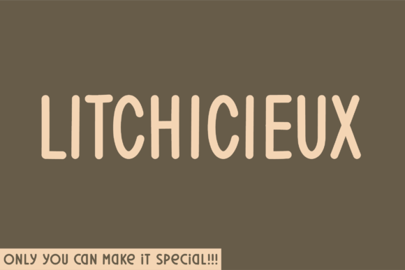 Litchicieux Font: A Round Sans Serif for Makers