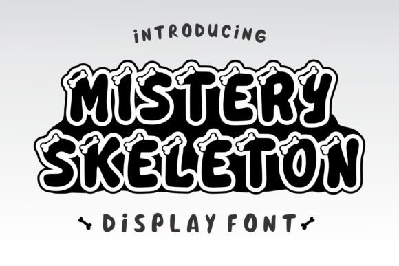 Mistery Sleketon Font: Friendly Display Type for Crafts