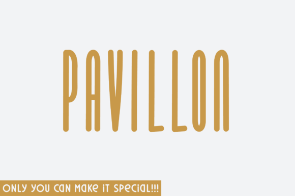 Pavillon Font: A Sans Serif Display Typeface for Authentic Branding