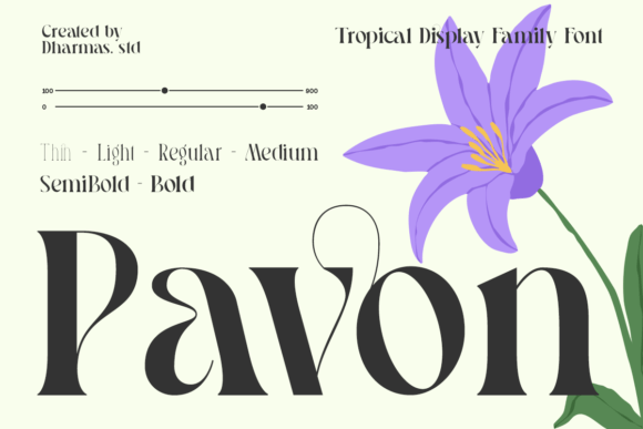 Pavon: A Modern Serif Font for Elegant Editorial Design
