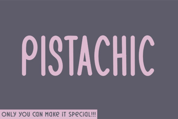 Pistachic Font: A Sans Serif Display Typeface for Branding