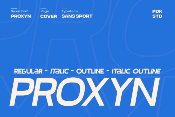 Proxyn: A Font for Elevating Your Editorial Design