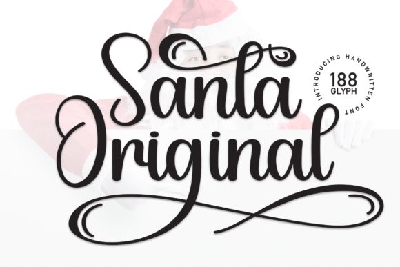 Santa Original Font: Sweet Handwritten Style for Crafters