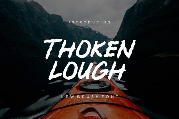 Thoken Lough Font: Playful Display Type for Campaigns