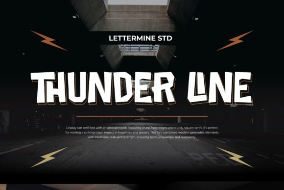 Thunder Line: A Bold and Modern Display Sans Serif Font