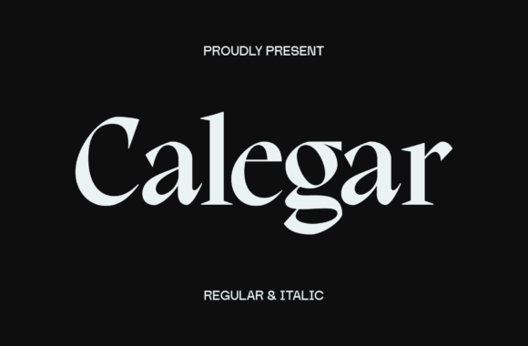 Transform Your Brand with Calegar: A Serif Font for Elegance